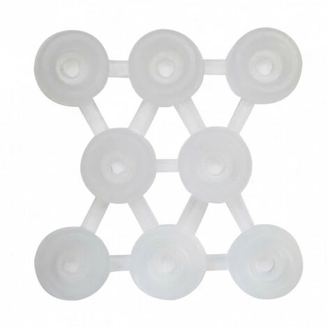 Patins Amortisseurs à Visser En Plastique Transparent Ø17mm (x8) 3M 4 Patins Amortisseurs à Visser En Plastique Transparent Ø17mm (x8) 3M – Image 2