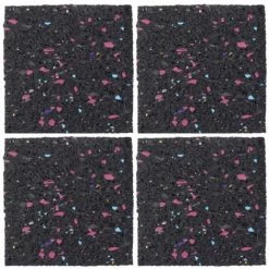 Pavé Anti-choc En Caoutchouc Recyclé 100x100mm X4 3M