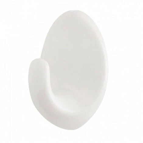 Crochet Adhésif - Ovale - Blanc - Grand Modèle 3M 4 Crochet Adhésif - Ovale - Blanc - Grand Modèle 3M – Image 2