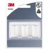 Crochets Adhésifs - Rectangle - Blanc - Grand Modèle (x3) 3M -3M Soldes Magasin 14080001 1