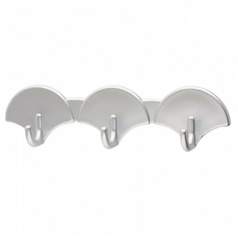 Barrette Adhésive De 3 Crochets - éventail - Gris 3M 4 Barrette Adhésive De 3 Crochets - éventail - Gris 3M – Image 2