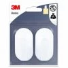 Crochets Adhésifs - Ovale - Pince - Blanc (x2) 3M 1 Crochets Adhésifs - Ovale - Pince - Blanc (x2) 3M -3M Soldes Magasin 14080007 1