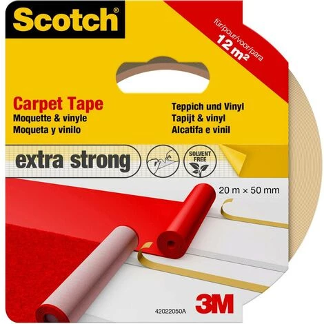 3M 3M 42022050 Ruban Adhésif Pour Tapis Scotch® Blanc (L X L) 20 M X 50 Mm 1 Pc(s) - Blanc 4 3M 3M 42022050 Ruban Adhésif Pour Tapis Scotch® Blanc (L X L) 20 M X 50 Mm 1 Pc(s) - Blanc – Image 2