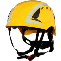 3M X5002V-CE Casque De Protection Avec Capteur UV, Réfléchissant, Avec Aération Jaune EN 397, EN 12492 - Jaune -3M Soldes Magasin 14483222 2