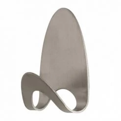 Crochet Adhésif Métal Ovale - Argent 3M