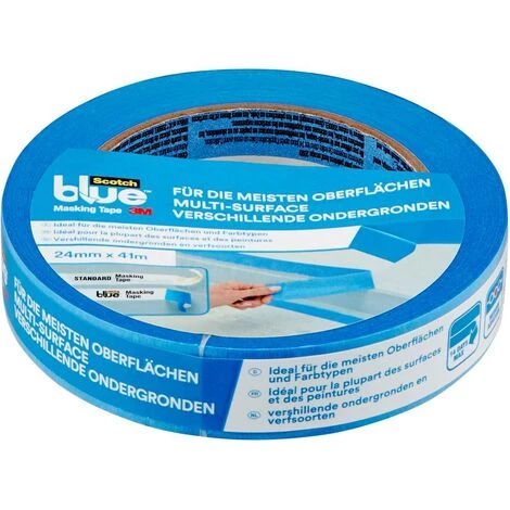 3M 3M 2090DABE24 Ruban De Masquage Pour Peinture ScotchBlue™ Bleu (L X L) 41 M X 24 Mm 1 Pc(s) - Bleu 3 3M 3M 2090DABE24 Ruban De Masquage Pour Peinture ScotchBlue™ Bleu (L X L) 41 M X 24 Mm 1 Pc(s) - Bleu