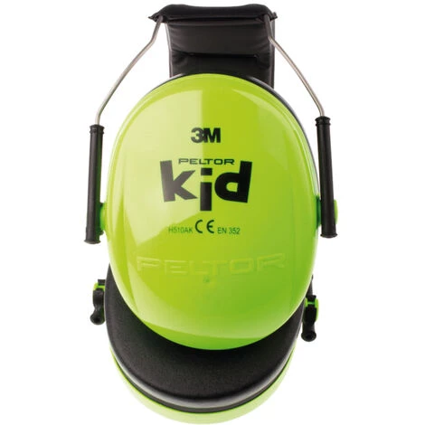 Protection Auditive Peltor™ 3M™ Pour Enfants, En Vert Fluo 4 Protection Auditive Peltor™ 3M™ Pour Enfants, En Vert Fluo – Image 2