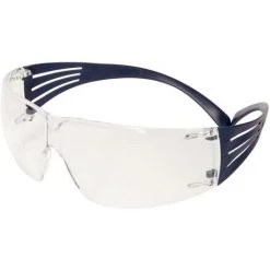 3M SecureFit SF201SGAF-BLU Lunettes De Protection Avec Protection Anti-buée Bleu DIN EN 166 - Bleu
