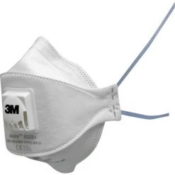 3M Aura 9322+BV, FFP2NR D 7000088730 Masque Anti Poussières Fines Avec Soupape FFP2 D 1 Pc(s) DIN EN 149:2001, DIN EN 1