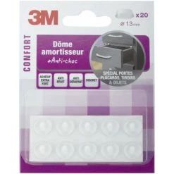 3M Dôme Amortisseur Rond Adhésif Transparent - Quantité: 20 - Ø (en Mm): 10 -3M Soldes Magasin 23558891 3