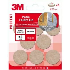 3M Patins Feutres Lin Adhésif Naturel - Quantité: 16 - Ø (en Mm): 17 8 3M Patins Feutres Lin Adhésif Naturel - Quantité: 16 - Ø (en Mm): 17 -3M Soldes Magasin 23558893 3