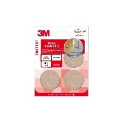 3M Patins Feutres Lin Adhésif Naturel - Quantité: 16 - Ø (en Mm): 17 9 3M Patins Feutres Lin Adhésif Naturel - Quantité: 16 - Ø (en Mm): 17 -3M Soldes Magasin 23558893 4