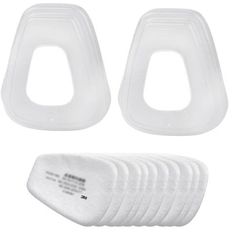 3M 5N11 10Pcs Filter Cotton & 2Pcs 501 Couvercle De Filtre N95 Filtre A Particules Pour Gaz Masque Respiratoire Utiliser Avec 6000 Series Cartouches Filtrantes 4 3M 5N11 10Pcs Filter Cotton & 2Pcs 501 Couvercle De Filtre N95 Filtre A Particules Pour Gaz Masque Respiratoire Utiliser Avec 6000 Series Cartouches Filtrantes – Image 2