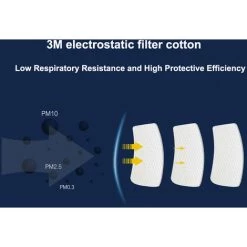 3M 7502 De Securite Respirateurs Demi-Masque Visage Avec Filtre Cartouche Masques Coton Couverture Gaz Gaz Acide De Vapeurs Organiques Protection Formaldehyde Pour L'Industrie Chimique Peinture, 1# -3M Soldes Magasin 23740290 5