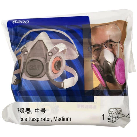 3M 6200 Masque Agaz Simple Masque Agaz 3M Demi-masque Anti-virus Anti-poussiere Sans Filtre Boite Filtre Coton 4 3M 6200 Masque Agaz Simple Masque Agaz 3M Demi-masque Anti-virus Anti-poussiere Sans Filtre Boite Filtre Coton – Image 2
