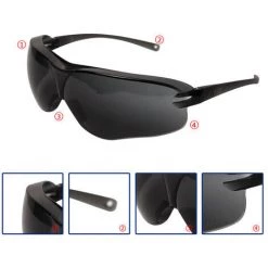 Lunettes 3M 10435, Lunettes Anti-poussiere Et Coupe-vent, Lunettes De Protection Pour L'equitation Sportive, Gris 1 Paire / Sac -3M Soldes Magasin 26978943 4