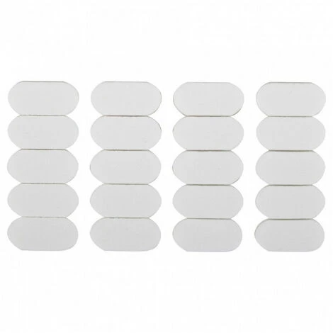 Amortisseurs Adhésifs En Mousse Blanc 8x16mm (x20) 3M 4 Amortisseurs Adhésifs En Mousse Blanc 8x16mm (x20) 3M – Image 2
