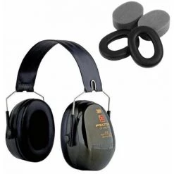 3M Casque Antibruit Peltor Optime 2 Pliable + Kit Hygiène - Vert