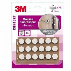 Amortisseurs Adhésifs En Mousse Blanc Ø10mm (x36) 3M