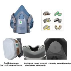 Masque A Gaz 3M Avec Differentes Boites De Filtre Pour Hommes Et Femmes Anti-poussiere Masque Anti-gaz Costume Anti-virus 1 # -3M Soldes Magasin 27394795 3
