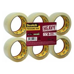 3M Scotch BP976 HEAVY Pack De 6 Rouleaux De Ruban 50 Mm X 66 M Transparent
