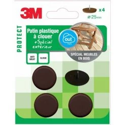 3M Lot De 4 Patins En Plastique 3M