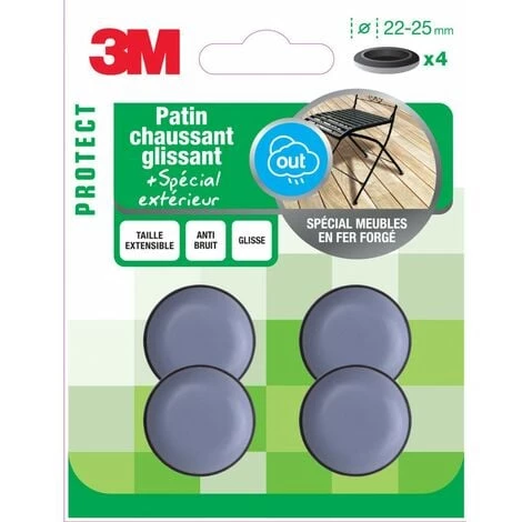 3M Lot De 4 Patins En Plastique 3M 3 3M Lot De 4 Patins En Plastique 3M