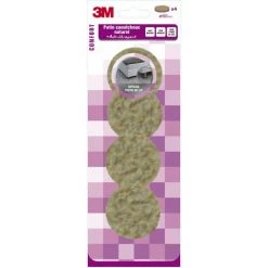 3M Lot De 4 Patins En Caoutchouc 3M