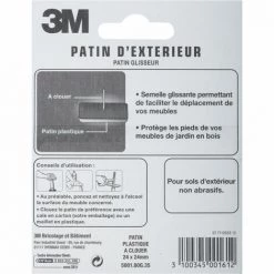 3M Lot De 4 Patins En Plastique 3M -3M Soldes Magasin 35369118 4