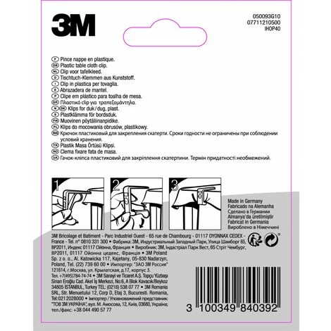 3M Lot De 4 Crochets à Clipser 3M, Blanc 6 3M Lot De 4 Crochets à Clipser 3M, Blanc – Image 4