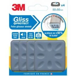 3M Lot De 4 Patins En Plastique 3M