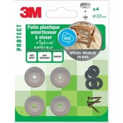 3M Lot De 4 Patins En Plastique 3M