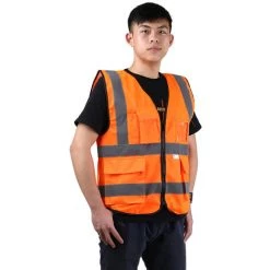 3M Gilet Reflechissant Haute Visibilite, Gilet De Securite Cycliste, Avec Poches Et Design Zippe, Orange Fluo, Taille Xxl -3M Soldes Magasin 36604486 3