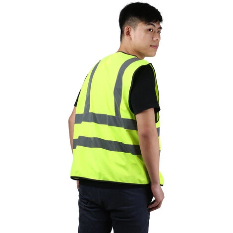 3M Gilet Reflechissant Haute Visibilite, Gilet De Securite Cycliste (Deux Horizontaux Et Deux Verticaux), Jaune Fluo, Taille L 6 3M Gilet Reflechissant Haute Visibilite, Gilet De Securite Cycliste (Deux Horizontaux Et Deux Verticaux), Jaune Fluo, Taille L – Image 4