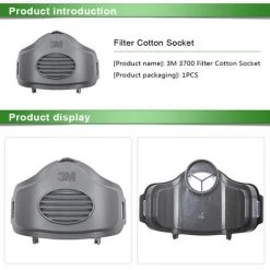 3M 3700 Filtre Anti-Poussiere Couvercle De Coton A Poussiere Fixe Filtre De Poussiere De Poussiere De Coton Accessoires Gris 9 3M 3700 Filtre Anti-Poussiere Couvercle De Coton A Poussiere Fixe Filtre De Poussiere De Poussiere De Coton Accessoires Gris -3M Soldes Magasin 36782294 4
