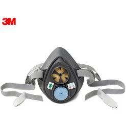 3M 3200 Masque A Poussiere Elasticite Elevee 3200 Masque Principal Sans Filtre Couvercle Et Filtre Coton Coton Protection Masque Fit Face Grey