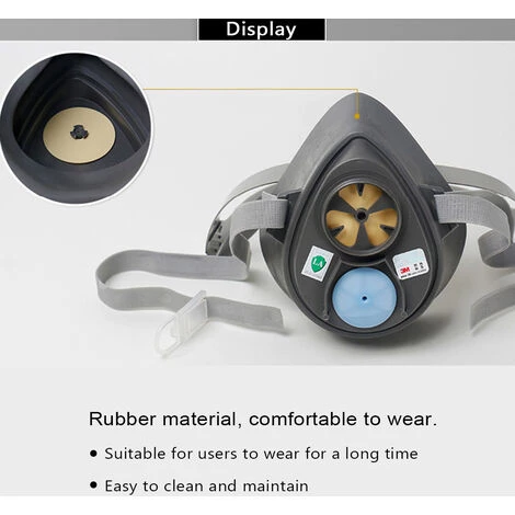 3M 3200 Masque A Poussiere Elasticite Elevee 3200 Masque Principal Sans Filtre Couvercle Et Filtre Coton Coton Protection Masque Fit Face Grey 5 3M 3200 Masque A Poussiere Elasticite Elevee 3200 Masque Principal Sans Filtre Couvercle Et Filtre Coton Coton Protection Masque Fit Face Grey – Image 3