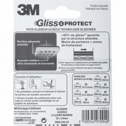 3M Lot De 4 Patins En Plastique 3M -3M Soldes Magasin 39016573 4