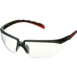 3M 3M S2001SGAF-RED Lunettes De Protection Avec Protection Anti-buée, Avec Protection Anti-rayures Rouge, Gris DIN EN 1