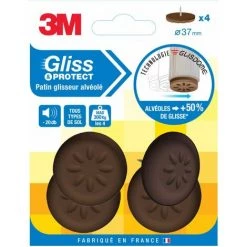 3M Lot De 4 Patins En Plastique 3M