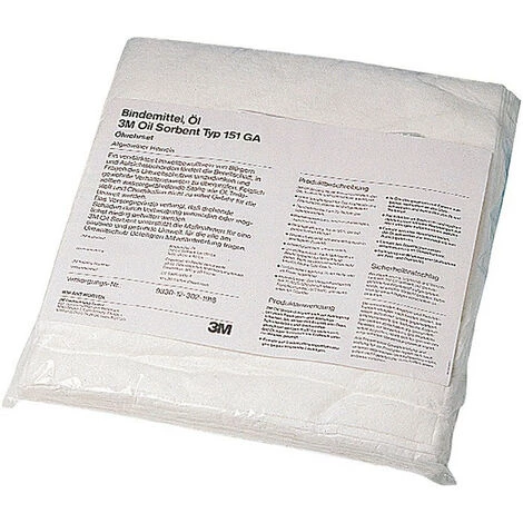 Absorbant D'hydrocarbures T 151GA Longueur 39 Cm Largeur 53 Cm 20 Serviettes Carton 3M 3 Absorbant D'hydrocarbures T 151GA Longueur 39 Cm Largeur 53 Cm 20 Serviettes Carton 3M