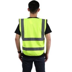 3M 10907 Haute Visibilite Gilet Reflechissant Securite Vetements De Travail Gilet De Securite Avec Poches Fermeture Eclair Conception Moto Velo Avertissement Jour Nuit Utilisation,modele: Jaune Fluorescent XXL - Modele: Jaune Fluorescent XXL -3M Soldes Magasin 41583992 4