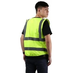 3M 10907 Haute Visibilite Gilet Reflechissant Securite Vetements De Travail Gilet De Securite Avec Poches Fermeture Eclair Conception Moto Velo Avertissement Jour Nuit Utilisation,modele: Jaune Fluorescent XXL - Modele: Jaune Fluorescent XXL -3M Soldes Magasin 41583992 5