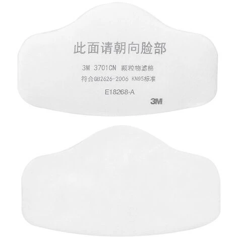 3M 3200 Masque De Protection Anti-Particules,10 Pièces De Filtre En Coton 4 3M 3200 Masque De Protection Anti-Particules,10 Pièces De Filtre En Coton – Image 2