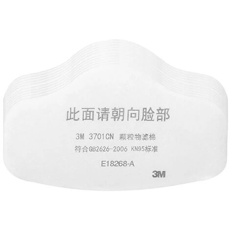 3M 3200 Masque De Protection Anti-Particules,10 Pièces De Filtre En Coton 6 3M 3200 Masque De Protection Anti-Particules,10 Pièces De Filtre En Coton – Image 4