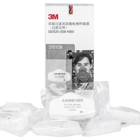 3M 3200 Masque De Protection Anti-Particules,10 Pièces De Filtre En Coton 7 3M 3200 Masque De Protection Anti-Particules,10 Pièces De Filtre En Coton – Image 5