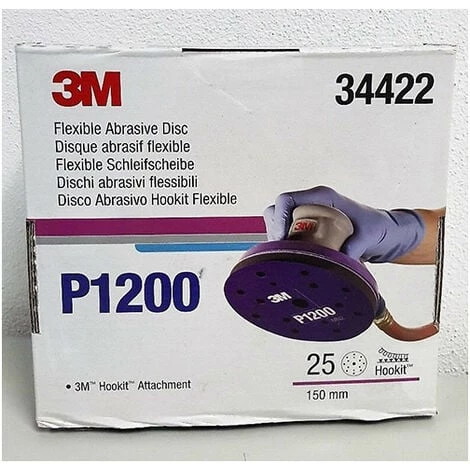 3M 34422 FLEXIBLE ABRASIF P1200 25 PIECES DISCS 3 3M 34422 FLEXIBLE ABRASIF P1200 25 PIECES DISCS
