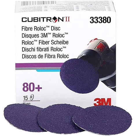 33380 3M Cubitron ABRASIVE II DISCS Roloc GRIT 80+ PIECES 15 3 33380 3M Cubitron ABRASIVE II DISCS Roloc GRIT 80+ PIECES 15