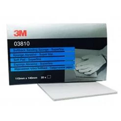 3M 3810 Eponge GRAIN SUPER ABRASIF FIN 20 PIECES