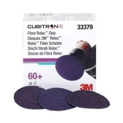 33379 3M Cubitron ABRASIVE II DISCS Roloc GRIT 60+ PIECES 15